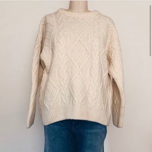 Vintage Burberry Fisherman’s Cable Sweater